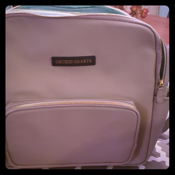 orchid hearts diaper bag